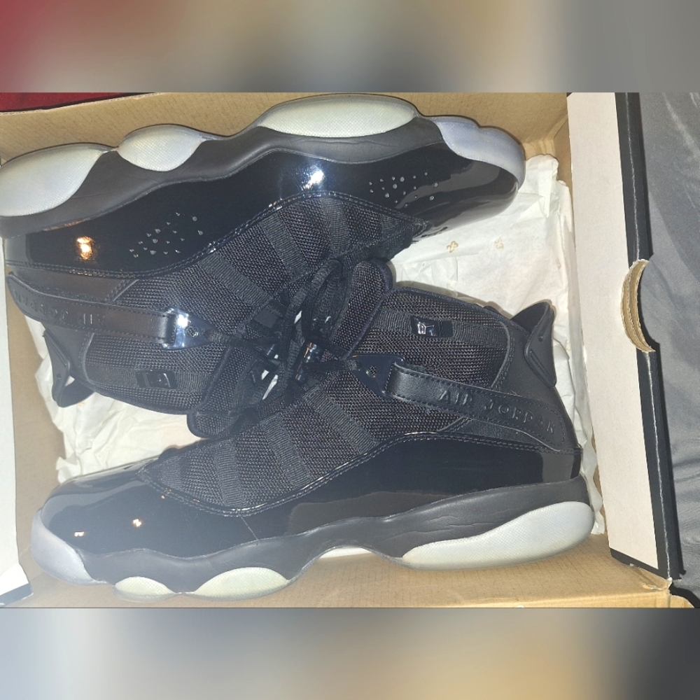 Jordan 6 rings all black mens size 10.5